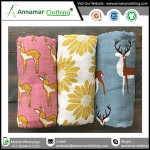 Newborn Baby <b>Muslin</b> <b>Swaddle</b> <b>Blanket</b> - Product Image 6