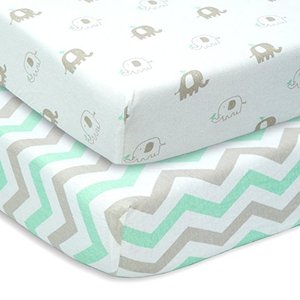 Sábana bajera para bebé de alta calidad con estampado personalizado 100% algodón - Product Image 1