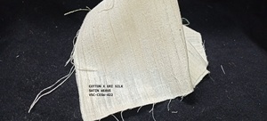 Natural Beige Coloured Tussah Silk Fabrics for Garment Manufacturers - Product Image 3