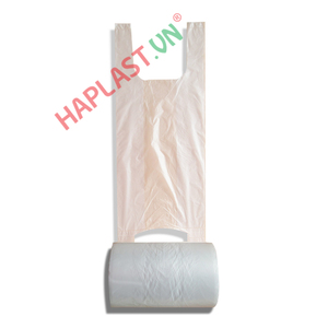 Bolsa de Camiseta Biodegradable de HDPE con Fuelle Lateral, Asa de Chaleco y Superficie Impresa en Flexografía en Rollo - Product Image 5