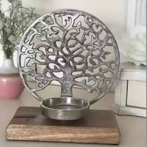 NEW VOTIVE TREE CANDLE <b>HOLDER</b> HOLLOW <b>TEALIGHT</b> METAL <b>HOLDERS</b> WEDDINGS - Product Image 1