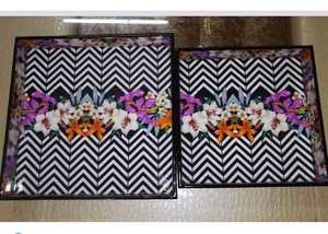 Bandeja de servir y almacenamiento de MDF con acabado en madera esmaltada e impresa, lacada, para bodas, fiestas y eventos, plato de servir hecho a mano, precio al por mayor - Product Image 6