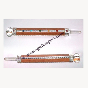 ขายส่งโกลเด้นควอตซ์เจ็ดจักระไม้กายสิทธิ์ - Product Image 1