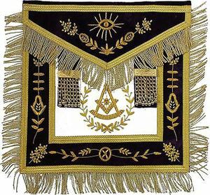 Masónica Collar delantal bordado a mano Grand Lodge pasado maestro colgante accesorios masónicos insignias - Product Image 2