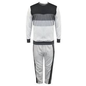 Ensemble sweats à capuche surdimensionnés et pantalons de survêtement avec logo imprimé personnalisé pour hommes survêtement uni au point contrasté survêtement de sport en coton - Product Image 3