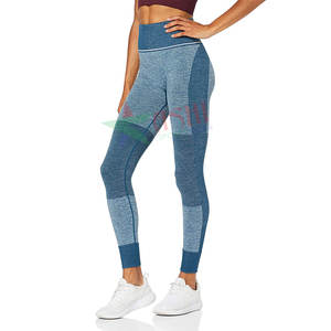 Mallas deportivas de Yoga para mujer, Leggings de entrenamiento de cintura alta, sin costuras - Product Image 1
