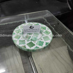 Tazas árabes de estilo clásico, platos para servir, posavasos para té y café con incrustaciones de hueso, nuevo diseño, regalos de Ramadán, alfombrilla/almohadilla para servir - Product Image 2