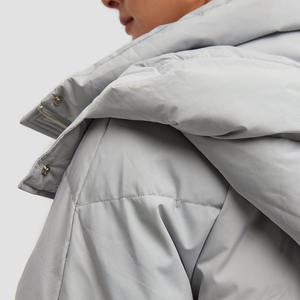 Chaqueta larga acolchada de burbujas para mujer, a la moda ropa elegante, a prueba de viento - Product Image 5