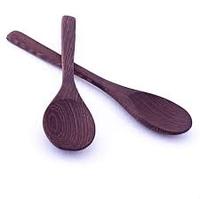 Ensemble de couverts écologiques réutilisables en bois d'ébène et de coco faits à la main, style vintage, pour le camping - Meilleure vente en gros