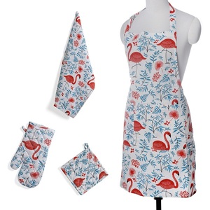 Conjunto de cocina para hornear pasteles, 100% algodón orgánico delantal de cocina, certificado GOTS - Product Image 2