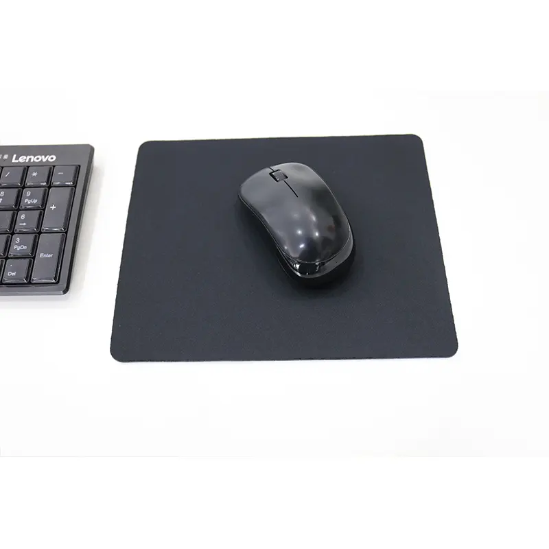 Custom Natural Rubber Material Black Mousepad Mat Sublimation Plain Blank Mouse Pad