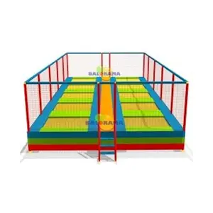Junior Trampoline Met Tien Ruimtes-Plezier Voor Kinderen Bij Bounce - Trampoline Outdoor Park - Trampoline Te Koop