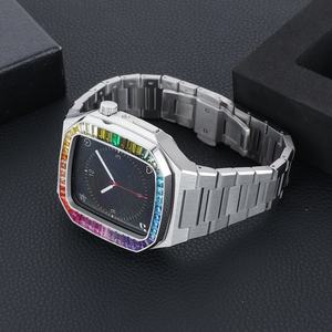 Boîtier de <span class=keywords><strong>cadran</strong></span> de montre en acier inoxydable 316I avec logo personnalisé 44mm 45mm pour <span class=keywords><strong>Apple</strong></span> Smartwatch Series 4/5/6/<span class=keywords><strong>7</strong></span> - Product Image 4