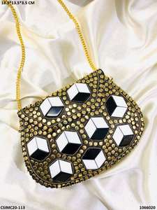 กระเป๋าคลัทช์สุดหรูสำหรับออกงานกลางคืนทำจากโลหะโมเสก - Product Image 5