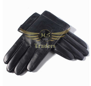 Gants de luxe en cuir véritable, pour hommes, à usages multiples, mélange de cachemire, en laine, personnalisés, bains chaude et froide, hiver, - Product Image 2