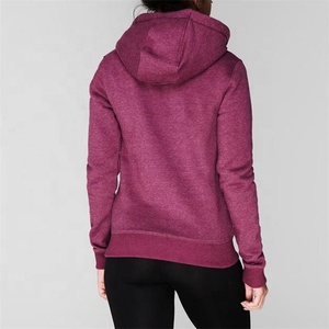 Sweat-shirt à capuche pour femme en coton molletonné lourd 180g, personnalisé avec logo brodé, fermeture éclair, PIHA SPORTS - Product Image 2