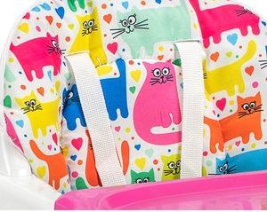 Silla alta de alimentación para bebé, diseño increíble, silla de comedor portátil moderna para bebé, rosa, para comer, personalizada, para estar, embalaje OEM - Product Image 3