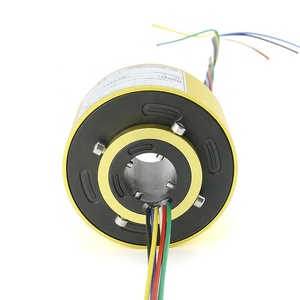 Bague de serrage <span class=keywords><strong>électrique</strong></span> à barre tournante, centrale rotative, <span class=keywords><strong>collecteur</strong></span> d'énergie conductrice, brosses à arbre creux - Product Image 5