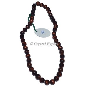 Gemstone Natural Stone <b>Red</b> Tiger Eye <b>Beads</b> Line | Healing Gemstone <b>Beaded</b> Strand - Product Image 1