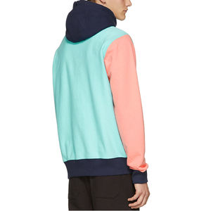 Sweat-shirts d'hiver pour hommes avec empiècements et logo personnalisé, en coton/polaire, écologiques et confortables - Product Image 2