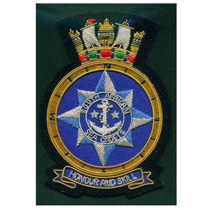 Chaqueta de cadete marino de tamaño personalizado de calidad superior de Sudáfrica, parche de tela magnético bordado a mano, venta completa de lentejuelas, estilo cosido - Product Image 1