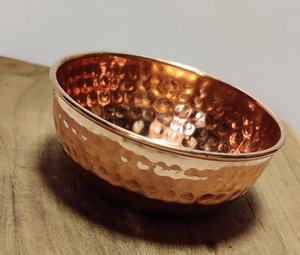 Durable <b>Hammered</b> Metal Diya for Home Decor Middle East Style Brass Copper Tea Light Holder Candlestick Bowl Lantern Tabletop - Product Image 3