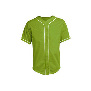 Vêtements de sport cousus personnalisés uniformes de baseball et de softball respirants avec rayures unies ensemble grande taille - Product Image 2