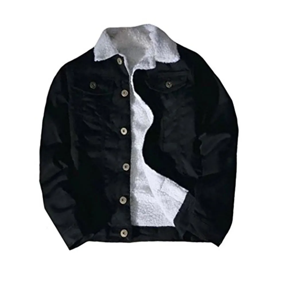 Black Color 2021 Latest Design Men Denim Jacket Slim Fit Jacket Men Brand Stylish Denim Jacket