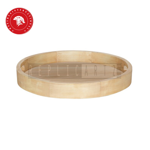 Bandeja de Servir de Madera MS-190 |   Organizador Decorativo de Acabado Natural para Mesa de Centro, Comedor, Decoración del Hogar - Product Image 1