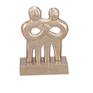 Unique Design Aluminium Stachu For Table Decoration With <b>Gold</b> Finished Metal <b>Statue</b> For Home Decor Or Office Decor - Product Image 3