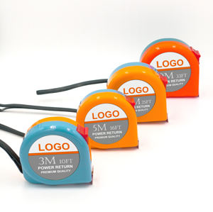 Ruban à mesurer auto-rétractable 3M de haute qualité, fabriqué à Taïwan, avec logo personnalisé OEM, lame double face imprimée, verrouillage automatique, deux couleurs - Product Image 1