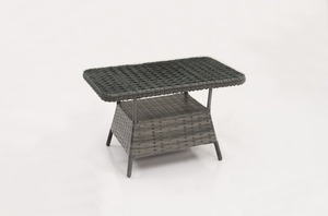 Mini table de jardin en rotin et carcasse en aluminium à la mode moderne Ensemble de chaises pour mobilier d'extérieur d'hôtel - Product Image 3