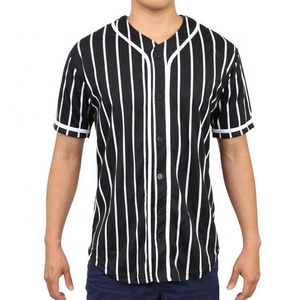 Youth mens stripe custom baseball jersey custom sublimated embroidery stitched baseball jersey - Product Image 1