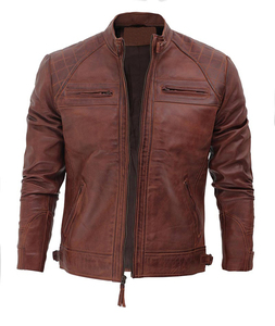 Veste pour homme en coton uni, épaisseur standard, rembourrée de coton - Product Image 4