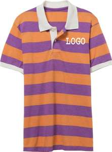 Polo de algodón 100% de alta calidad para hombre, novedad de venta al por mayor, manga corta, logotipo personalizado, talla grande, diseño transpirable, características en blanco - Product Image 2