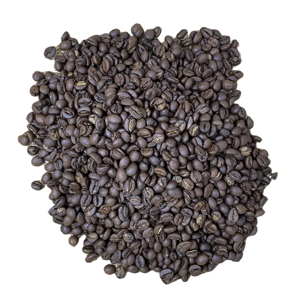 भुना हुआ रोबस्टा कॉफी बीन्स एक ग्रेड 100% शुद्ध गहरे भुना हुआ रोबस्टा कॉफी बीन्स बोल्ड, वियतनाम में मीठा aftertaste