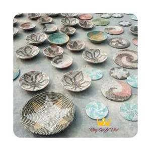 Panier mural artisanal en jonc de mer Design d'intérieur décoratif par des artisans du Vietnam pour la décoration murale de la maison - Product Image 5