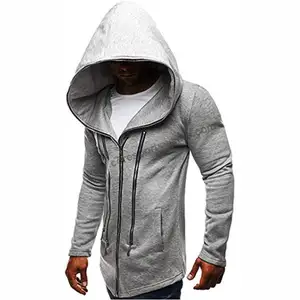 Textile Casual Street Wear Mode Langarm Reiß verschluss Kapuzen jacke Sweatshirt Hoodie Coat Style Hersteller Großhandel Lieferant