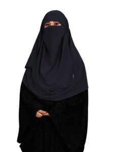 High Quality Women Plain Ready To Wear Hijab + Veil Niqab For Islamic Wear 2021