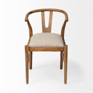 Chaise sans accoudoirs de salon rétro design de luxe Quick Artsy chaise en Y en bois massif salle à manger maison étude salon réception chaise naturelle - Product Image 3