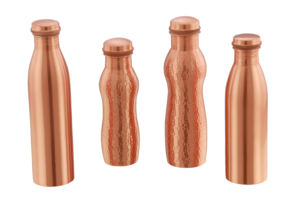 Hammered Copper <b>Water</b> <b>Bottle</b> (900ml) 100% Pure Copper <b>Bottle</b> Best Selling Hammered 35 Oz Drink Ware Set Hammered 100% - Product Image 5