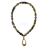 Collar de joyería de cuerno de búfalo, productos a granel, Arte y manualidades, novedad