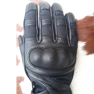 High Quality Cow Hide Short Motorbike Gloves New Model 2021 Water Resistant Hand Grips Full Finger Breathable - Product Image 3