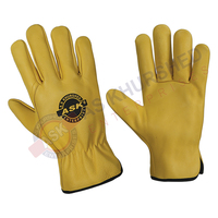 Gants de travail de qualité supérieure en cuir de vachette, gants de jardinage résistants aux épineux, aux chocs et à l'abrasion, antidérapants, en coton polaire
