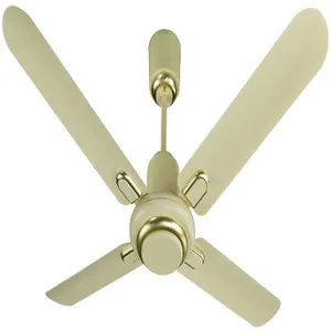 Goedkope Prijs Plafond Ventilator | Reve Plafond Ventilator Regal Gold 4 Blade 1200 Mm Plafond Ventilator Ivoor, Garantie: 2 Jaar