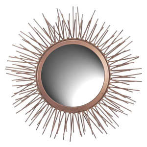 Métal Fer Miroir Cadre Laiton Antique - Product Image 6