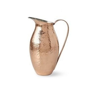 Jarra de agua clásica hecha a mano, de cobre martillado, decorativa, con logotipo personalizado, moderna, venta al por mayor - Product Image 6