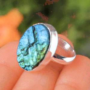 Cabochons de Labradorite violette formes de pierre Druzy Agate de lune et breloques de canal pour la fabrication de bijoux de mariage Labradorite brute Jaipur - Product Image 4