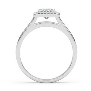 Princess Cut Diamond Engagement <b>Ring</b> | 14K <b>Gold</b> Halo Bridal <b>Ring</b> for Women Wedding Anniversary Jewelry Gift Box <b>Set</b> Premium - Product Image 3