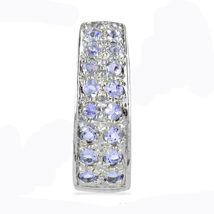 แวววาวจี้เงิน CZ 925สเตอร์ลิงสไตล์น่ารักไอโอไลต์พลอยเซอร์โคเนีย925จี้เงินจำนวนเครื่องประดับน่ารัก - Product Image 2
